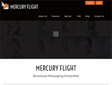 Tablet Screenshot of mercuryflight.com